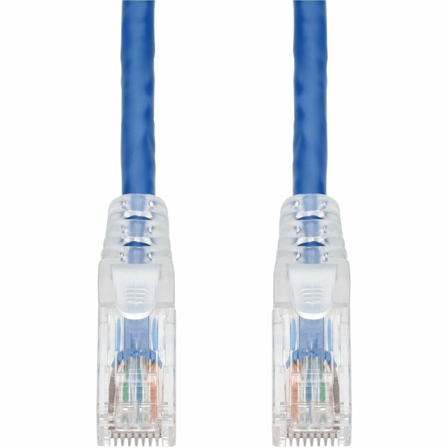 AddOn 1ft Blue CAT6 PVC Ethernet Cable Snagless Easy Clear Boot TAA RJ-45 M/M CAT 6
