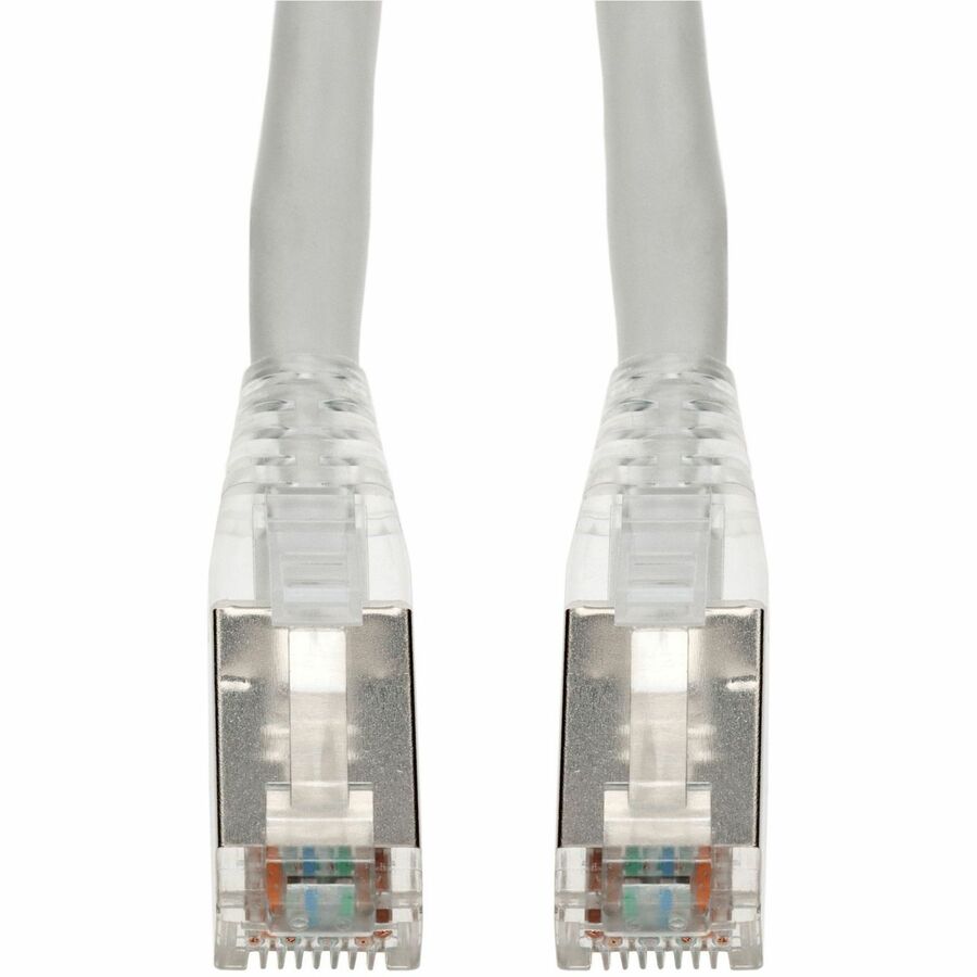 AddOn 100ft White CAT6A Shielded PVC Ethernet Cable Snagless Easy Clear Boot RJ-45 M/M CAT 6A