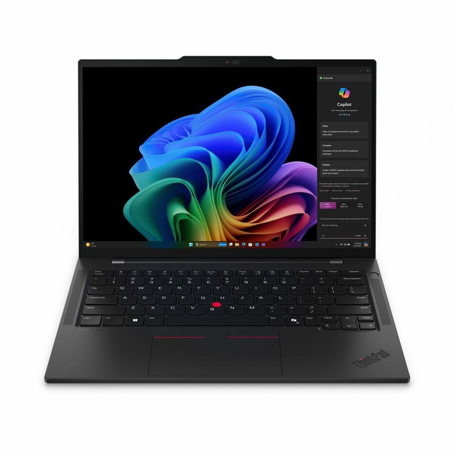 Lenovo ThinkPad T14s Gen 6 21N10023US 14" Touchscreen Copilot+ PC Notebook - 5G - WUXGA - 60 Hz - Qualcomm Snapdragon X Elite X1E-78-100 - 32 GB - 512 GB SSD - English Keyboard - Black