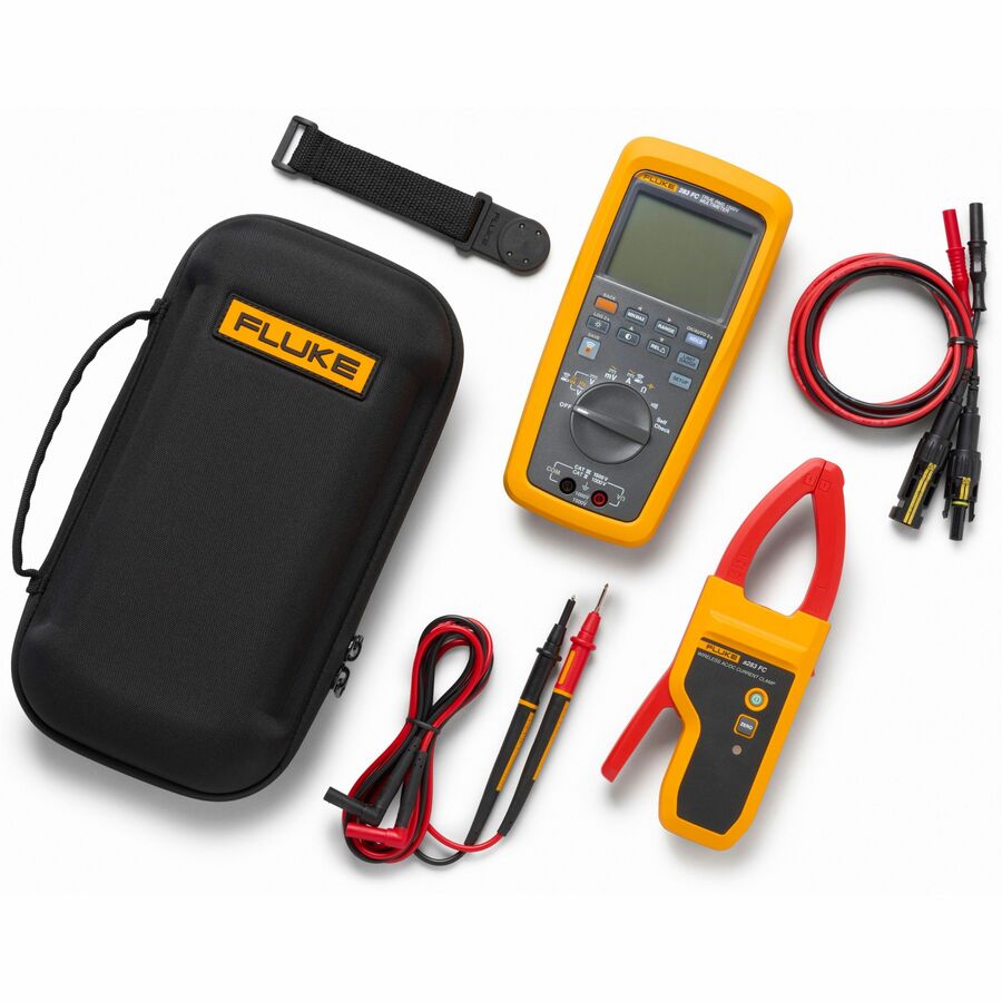 CAT III 1500V SOLAR KIT, 283FC TRMS DMM, A283FC CLAMP, MC4