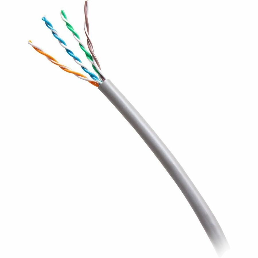 C2G 1000ft (304.8m) TAA-Compliant Cat6 Unshielded (UTP) Ethernet Cable with Solid Conductors-Riser CMR-Rated - Gray
