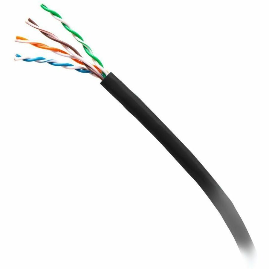 C2G 1000ft (304.8m) TAA-Compliant Cat6a Unshielded (UTP) Ethernet Cable with Solid Conductors-Plenum CMP-Rated - Black