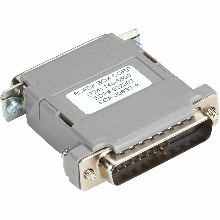 Black Box Null-Modem Adapter - DB25, Male/Male, Pinning B