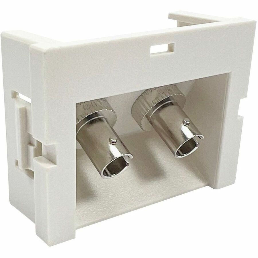 Ortronics Series II Module - 2-ST Singlemode 1.5 Unit - Ceramic Lined - 60 Degree Exit