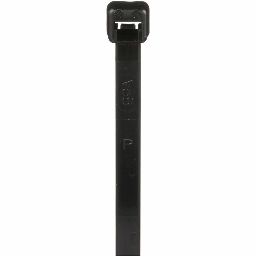 Panduit Cable Tie, Black, UV Nylon 612, 9.8" , 50lb, PK1000