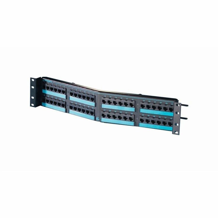 Ortronics 48-Port Angled Clarity Snap 10G Panel With 6-Port Modules Pre-Terminated