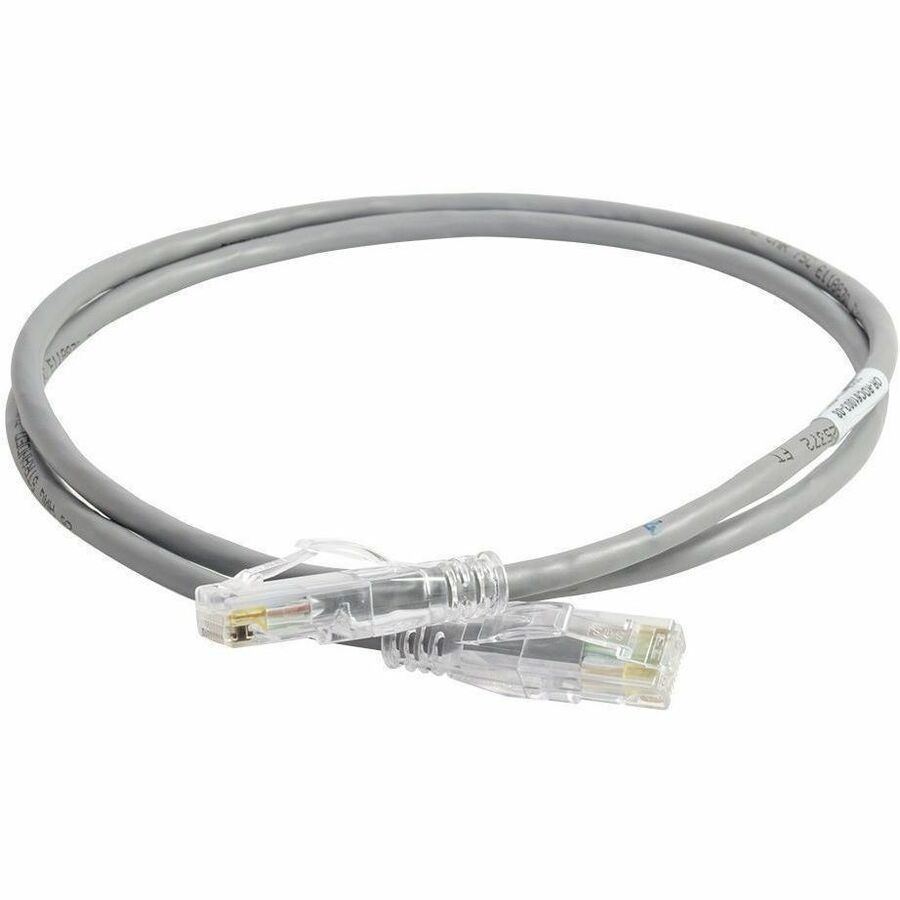 Ortronics 28AWG Reduced Diameter C6A/10G Channel Cord Gray 9FT