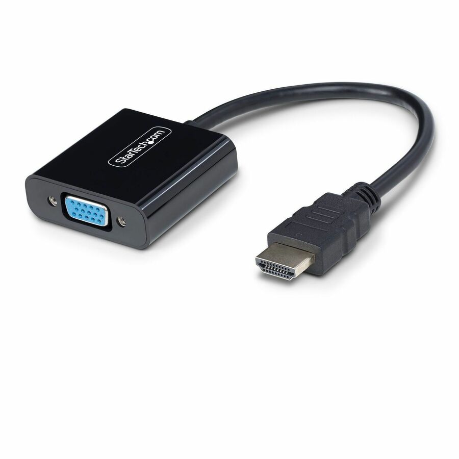 StarTech HDMI to VGA Adapter, Active Video Converter For Laptop/Desktop, 1920x1080 (1080p), HDMI Source to VGA Monitor/Display