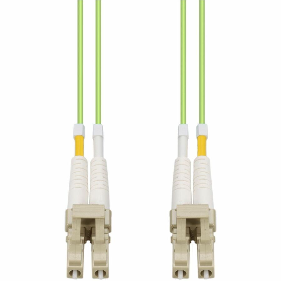 AddOn 35m LC to LC Lime Green OM5 Duplex OFNP (Plenum-Rated) Fiber Patch Cable, MMF (Multi Mode), 50/125