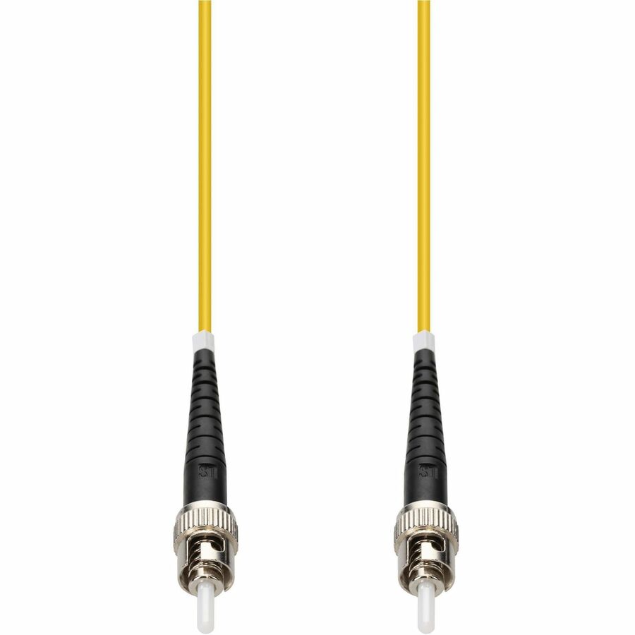 AddOn 9m ST to ST Yellow OS2 Simplex OFNP (Plenum-Rated) SMF (Single Mode) Fiber Patch Cable, 9/125