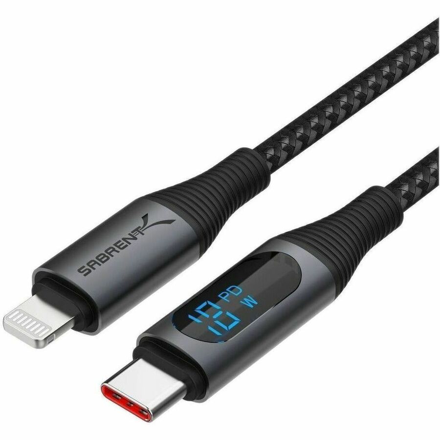 Sabrent USB-C to Lightning Cable with Smart Display