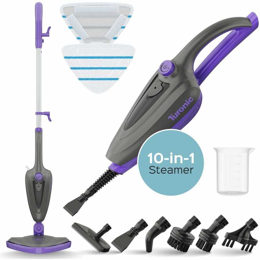 Turonic ST3 10-in-1 Steam Mop - 1500W Floor Steamer with Detachable Handle