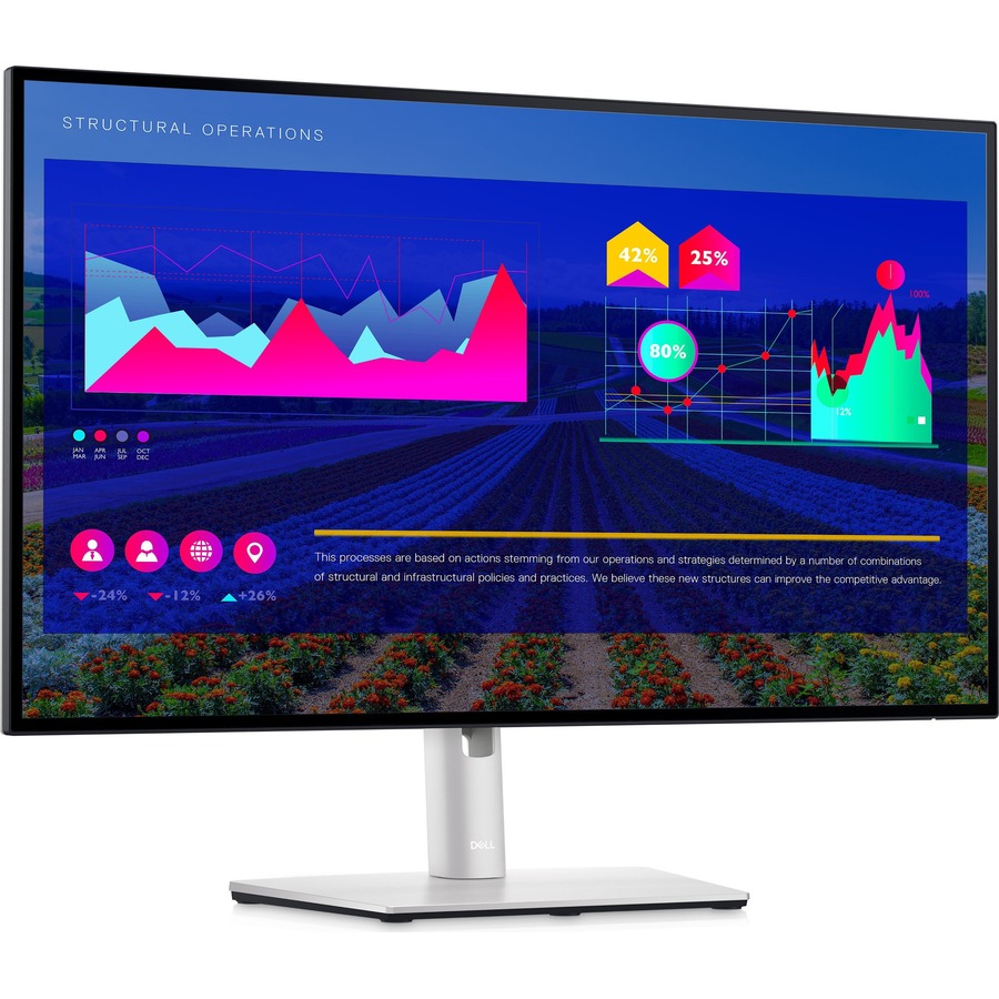 Dell Ingram Micro Sourcing UltraSharp U2722D 27" Class LCD Monitor - 16:9 - Black, Silver