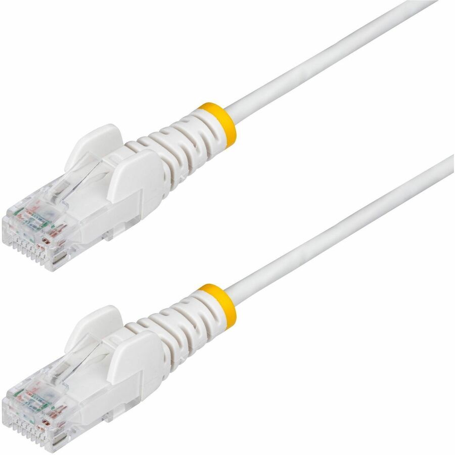 StarTech 6ft White Slim CAT6 Ethernet Cable, Slim Snagless RJ45, UTP, LSZH, 28AWG Bare Copper, Slim Network Patch Cord