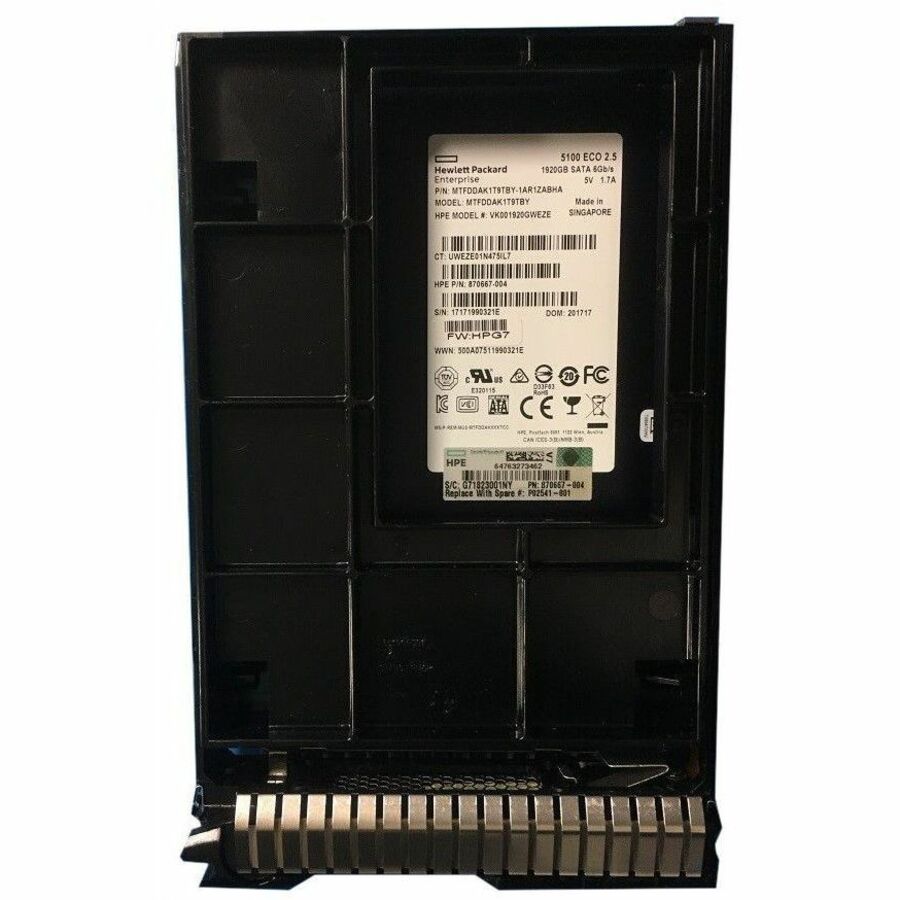 HPE Sourcing 1.92 TB Solid State Drive - 3.5" Internal - SATA (SATA/600) - Read Intensive