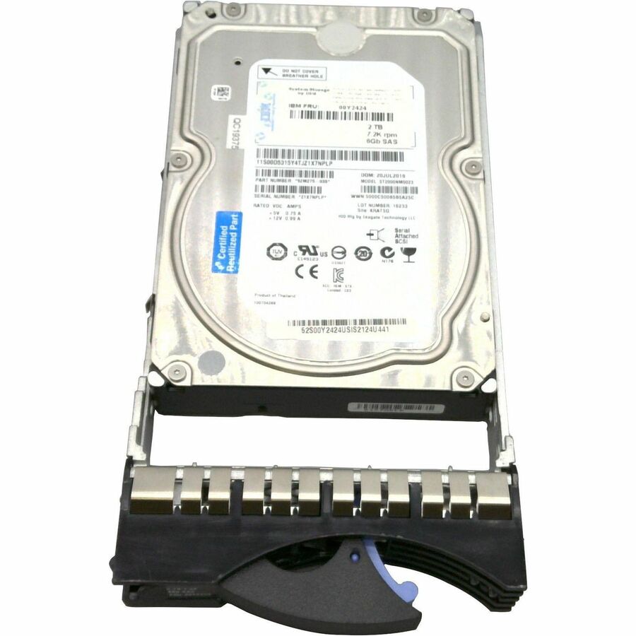 LENOVO DCG SOURCING 2 TB Hard Drive - 3.5" Internal - Near Line SAS (NL-SAS) (6Gb/s SAS)
