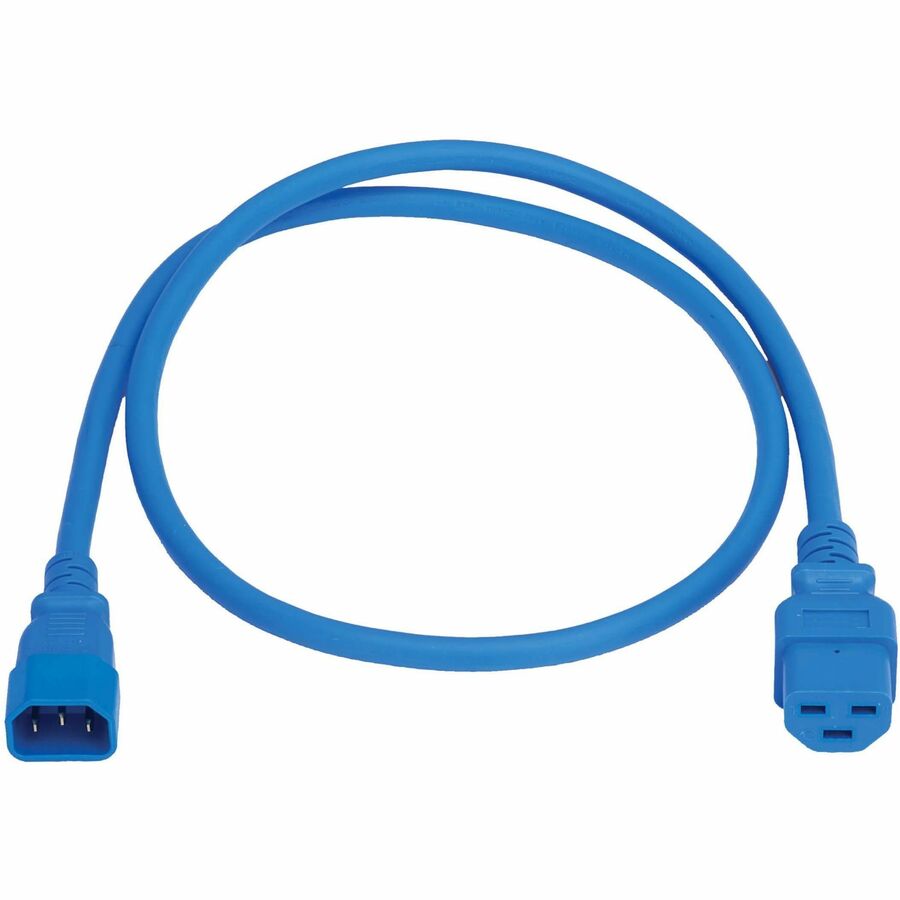 Eaton Tripp Lite Series Power Cord, C14 to C21 - Heavy-Duty, 15A, 250V, 14 AWG, 4 ft. (1.2 m), Blue