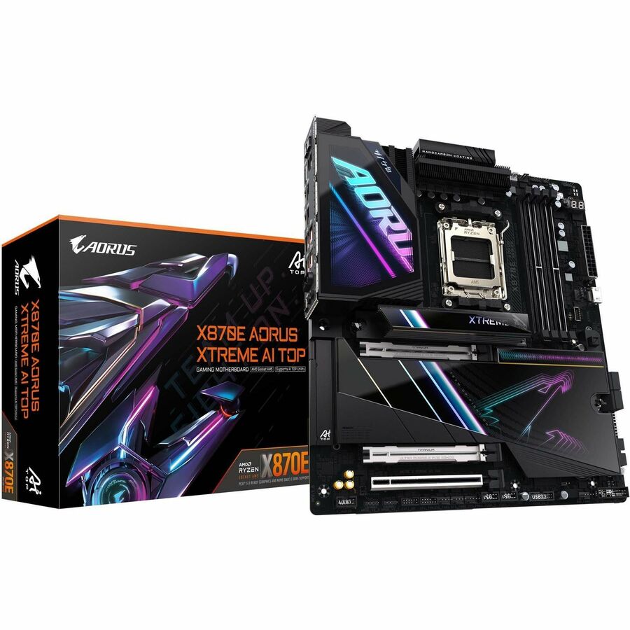 GIGABYTE Ultra Durable X870E AORUS XTREME AI TOP Gaming Desktop Motherboard - AMD X870E Chipset - Socket AM5 - Extended ATX