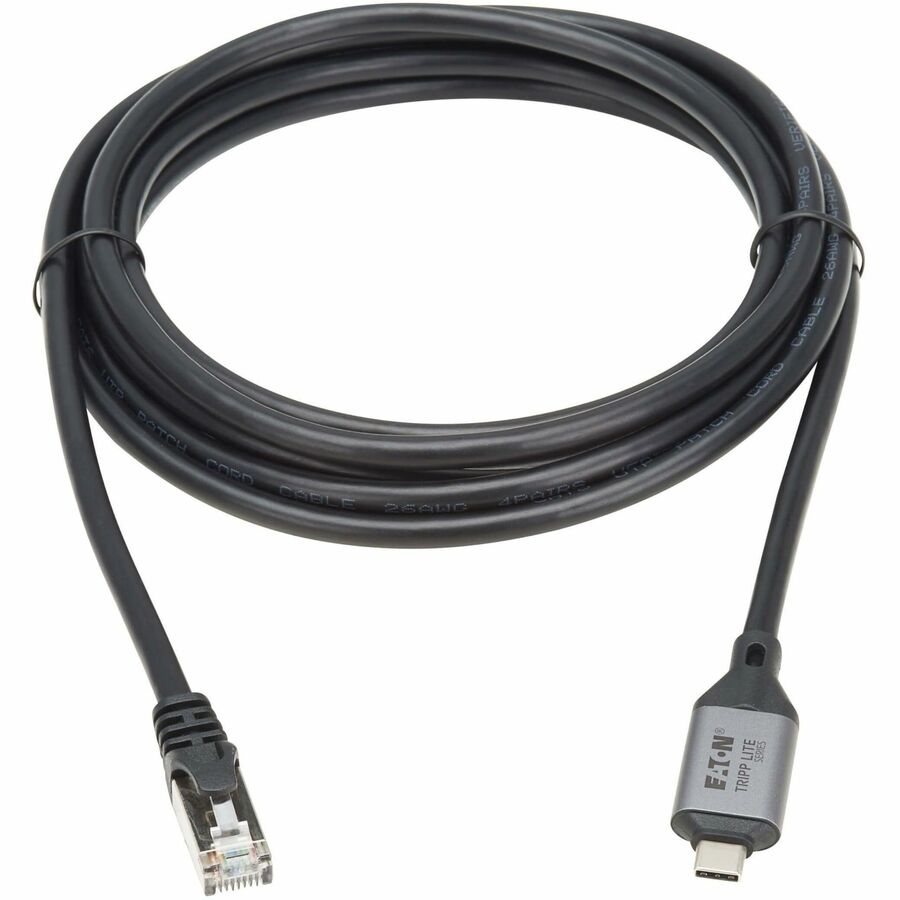 Eaton Tripp Lite Series USB-C to RJ45 Gigabit Ethernet Cable (M/M) - USB 3.2 Gen 1, 3 m (9.8 ft.)