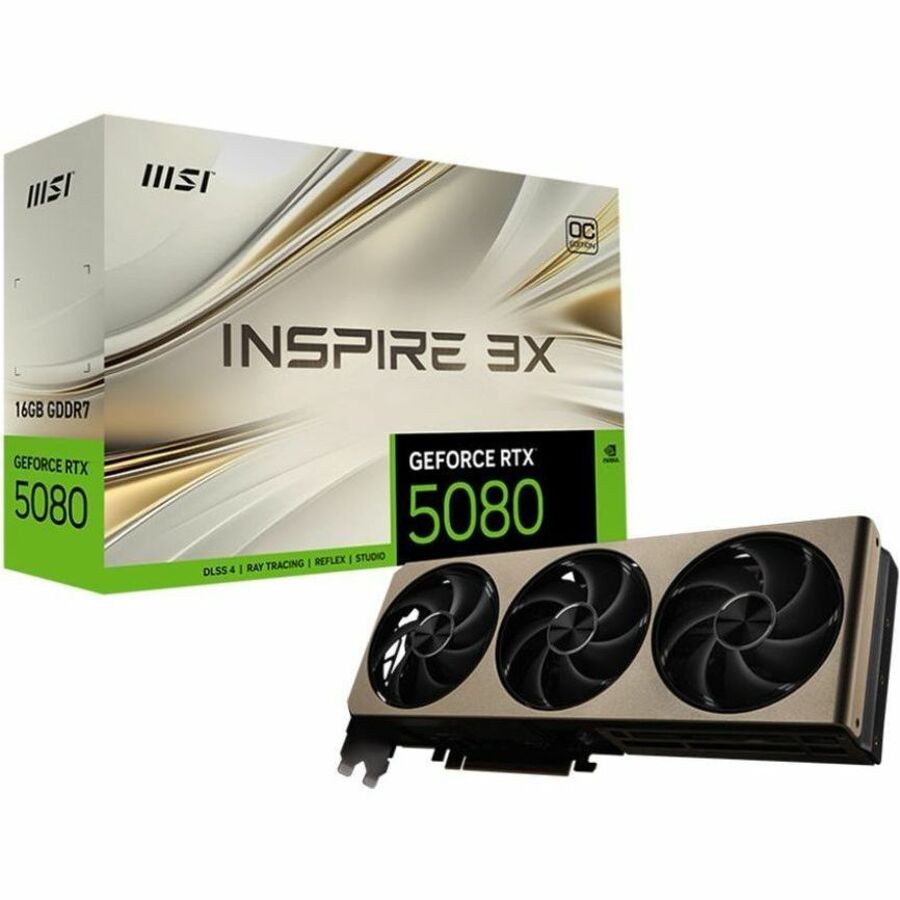 MSI RTX 5080 16G INSPIRE 3X OC 7680 G5080-16I3C PC-Canada