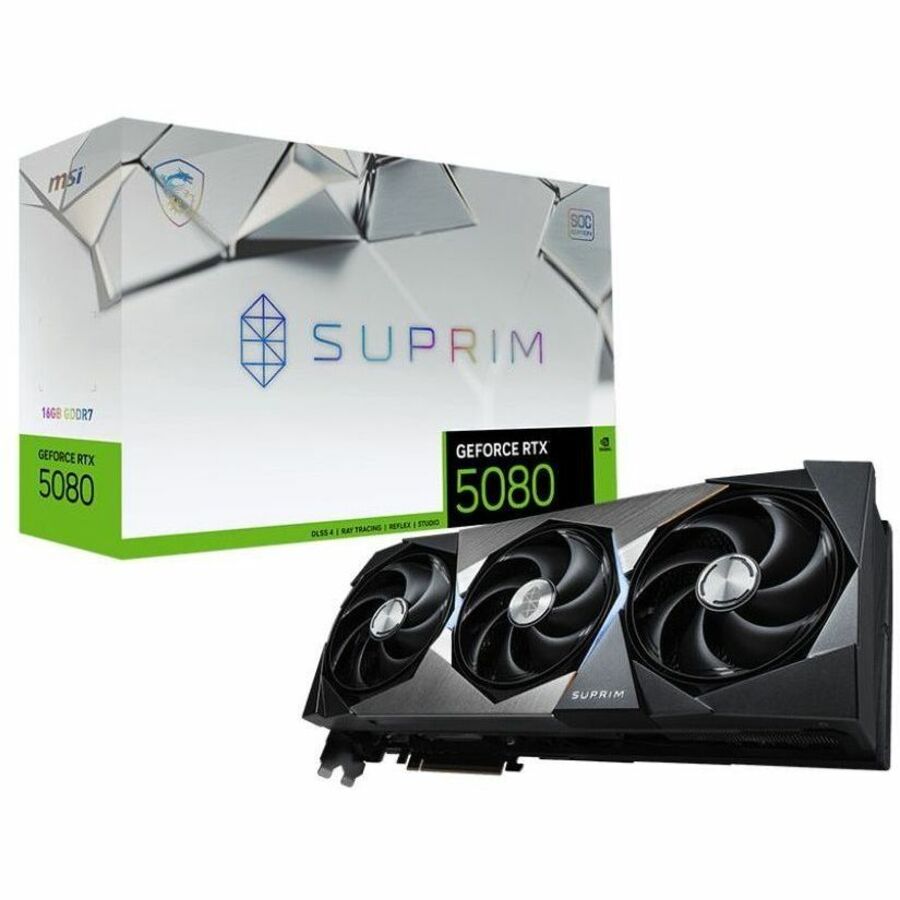 MSI Suprim GeForce RTX 5080 Graphics Card RTX 5080 16G SUPRIM SOC