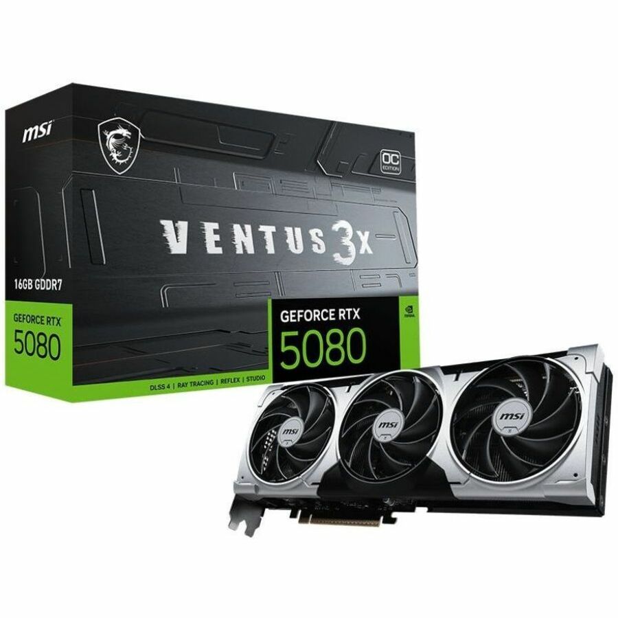 MSI Ventus GeForce RTX 5080 Graphics Card RTX 5080 16G VENTUS 3X