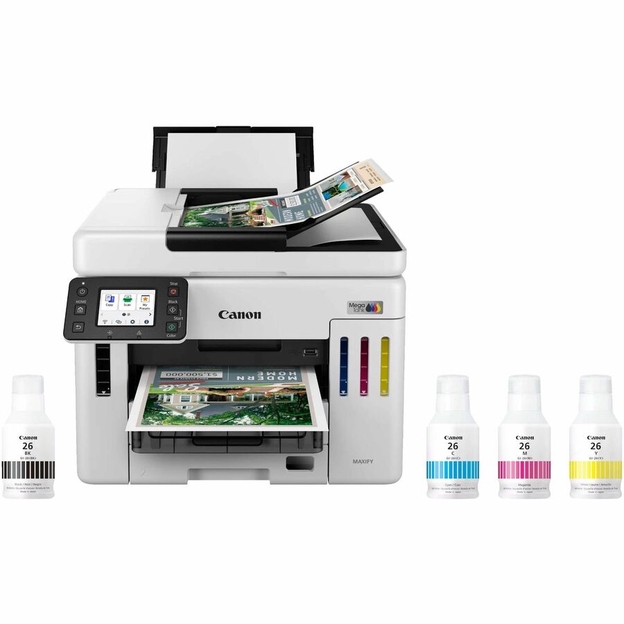Canon GX7120 Wired & Wireless MegaTank Inkjet Multifunction Printer - Color