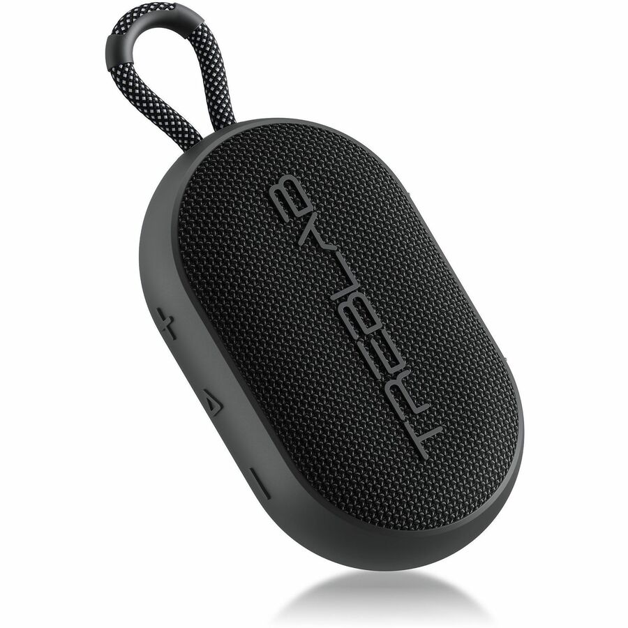 TREBLAB HD-Go - Ultra Portable Hand Held Speaker with Clip, 7W Power with Bass, 16H Playtime, IPX7 Waterproof, Built-in Mic