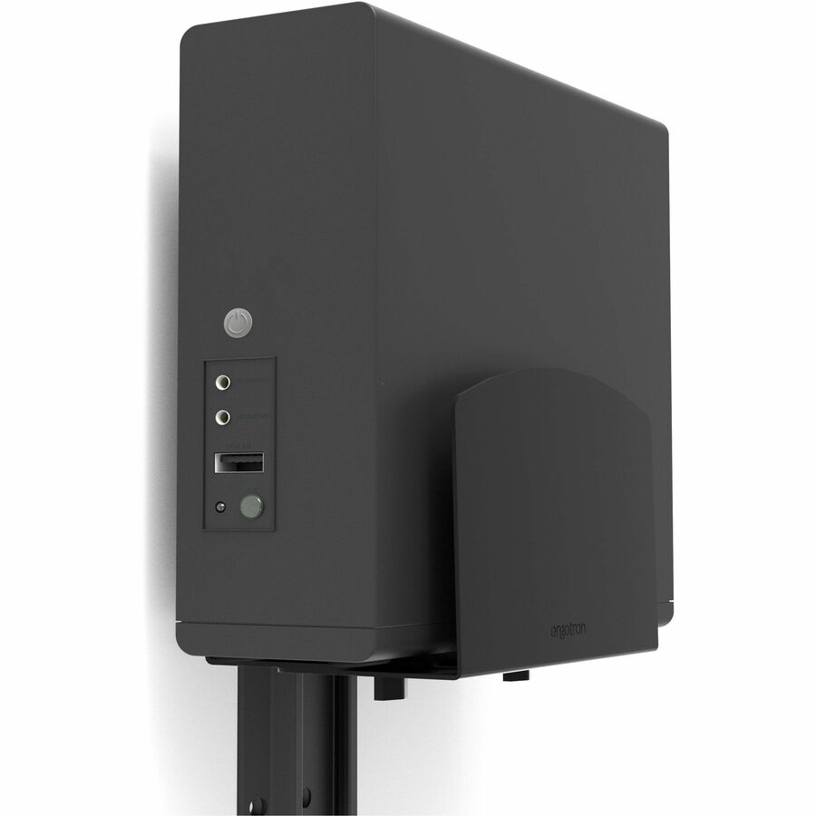 Ergotron Medium PC Mount with Wall Track (black)