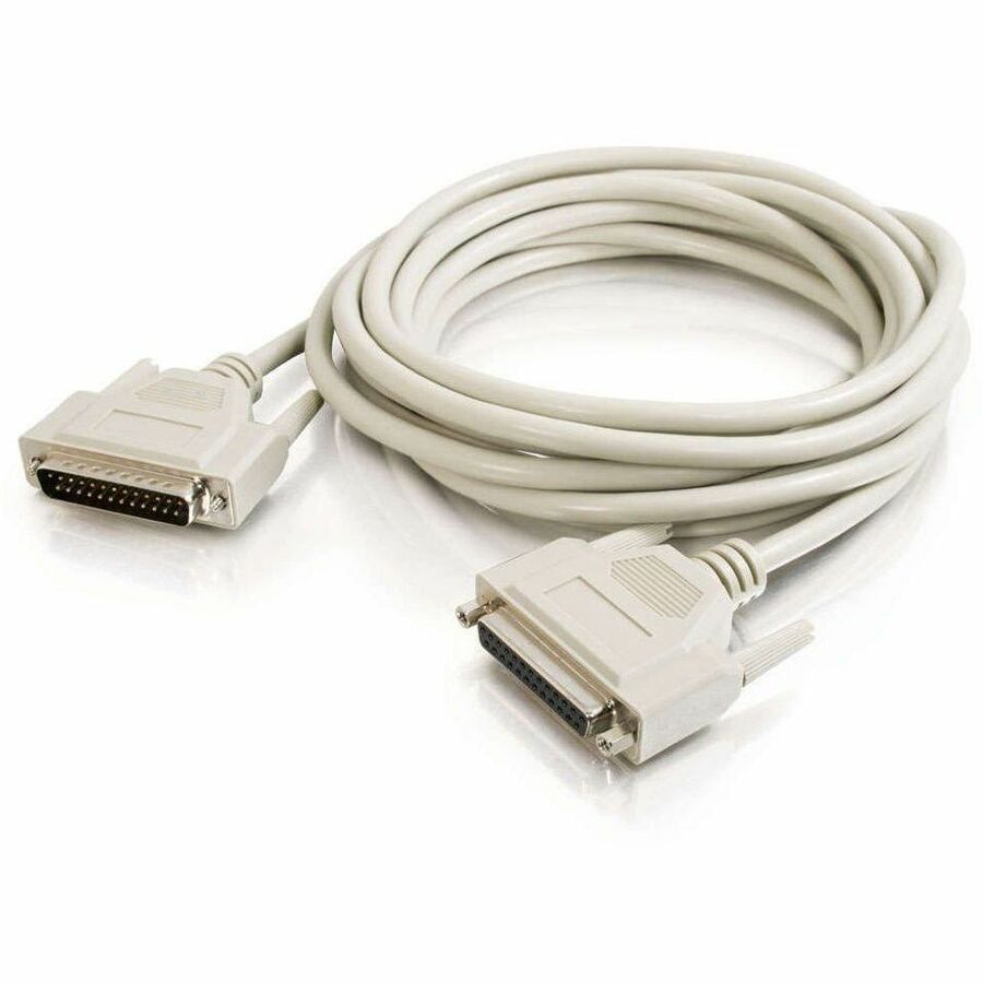C2G 100ft (30.5m) DB25 M/F Serial RS232 Extension Cable