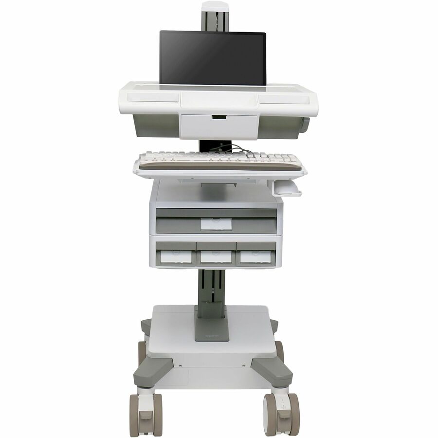 Ergotron Mosaic™ Laptop Cart, Tier 2 Std 1x3