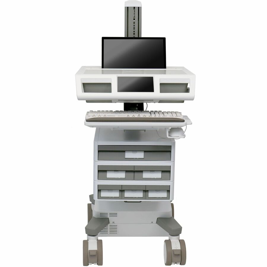 Ergotron Mosaic™ Laptop Cart, AC Power, Tier 3 Std 1x2x3, US/CA/MX