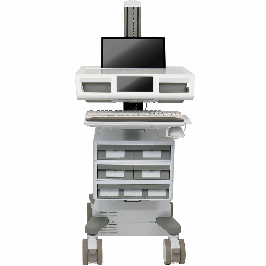 Ergotron Mosaic™ Laptop Cart, AC Power, Tier 3 Std 2x2x3, US/CA/MX