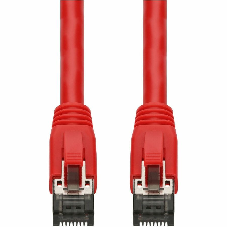 AddOn 15ft Red CAT8 Shielded (S/FTP) PVC Ethernet Cable Snagless Easy Boot RJ-45 M/M CAT 8