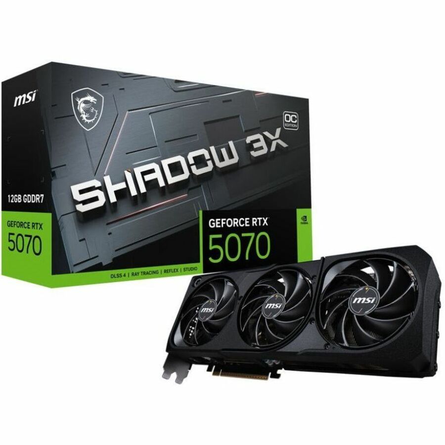 MSI SHADOW GeForce RTX 5070 Graphics Card RTX 5070 12G SHADOW 3X