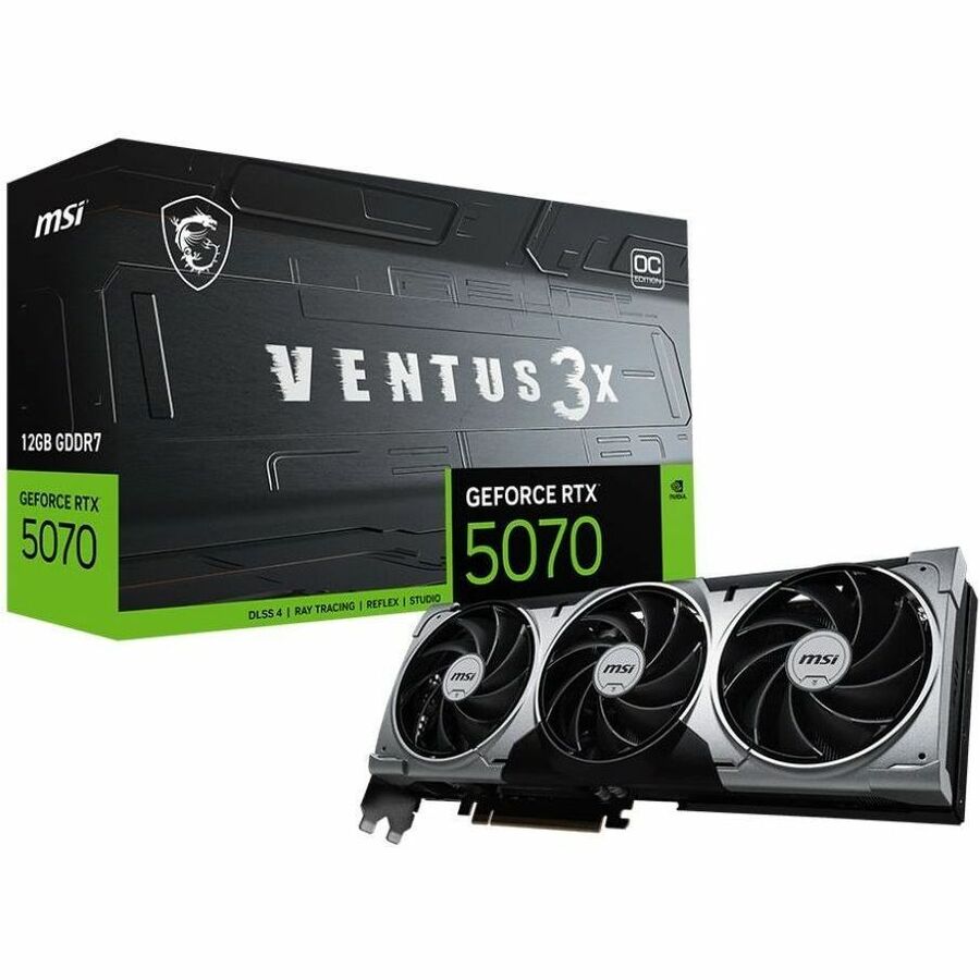 MSI Ventus GeForce RTX 5070 Graphics Card RTX 5070 12G VENTUS 3X