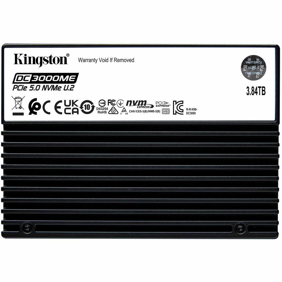 Kingston DC3000ME 3.84 TB Solid State Drive - 2.5" Internal - U.2 (PCI Express NVMe 5.0 x4)