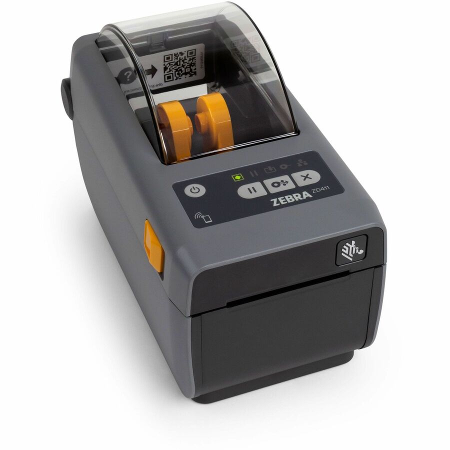 Zebra ZD411 Retail, Hospitality, Healthcare, Government, Business, Transportation & Logistic Direct Thermal Printer - Monochrome - Desktop, Portable - Label/Receipt Print - USB - USB Host - Bluetooth - Wireless LAN - Near Field Communication (NFC) - US - With Cutter