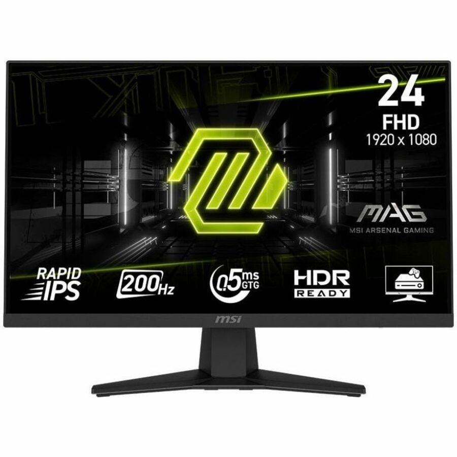 MSI MAG 244F - MAG244F - Gaming Monitor - 23.8" Rapid IPS FHD 200Hz FreeSync Premium Display - HDMI - DisplayPort