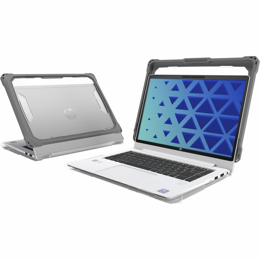 MAXCases Extreme Shell-FL3 Slide Chromebook Case for HP Fortis G1i Chromebook 11.6" "Flip 2:1" and X360 G5 (Intel Processor) (Gray/Slide-On Top, PC Bottom)