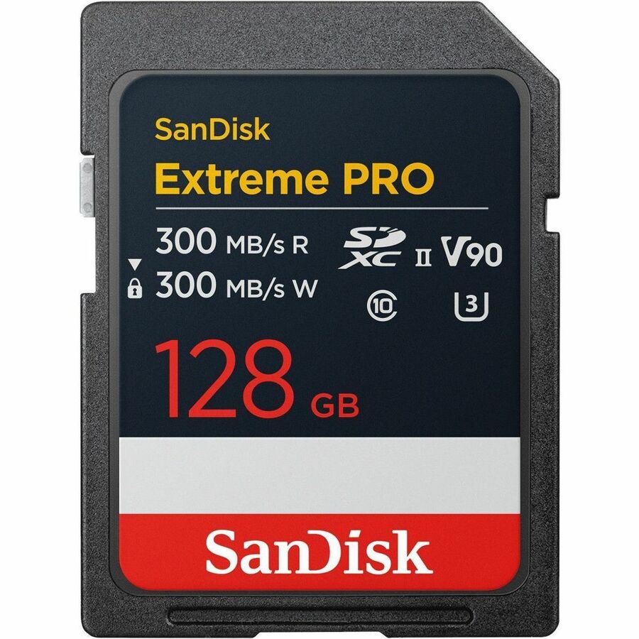 SanDisk Extreme PRO SDSDXDM-128G-GN4IN 128 GB Class 10/UHS-II (U3) V90 SDXC - 1
