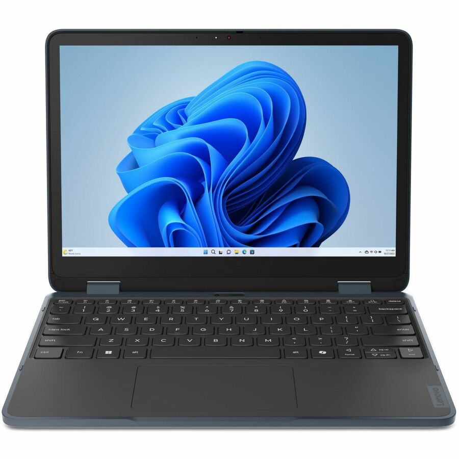 Lenovo 500w Gen 5 83LH0007US 12.2" Touchscreen Convertible 2 in 1 Notebook - WUXGA - 60 Hz - Intel N-Series N250 - 8 GB - 128 GB SSD - English Keyboard - Slate Gray
