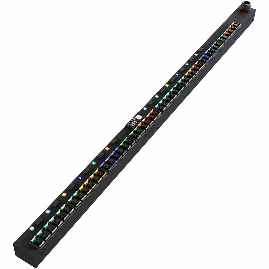 Vertiv PowerIT VP6U60A1 Upgradeable Outlet Level Monitoring HD rPDU, Vertical, Three Phase, 48 Combination C13/C19 Outlets, 60/63A, 240/415V WYE, 0U