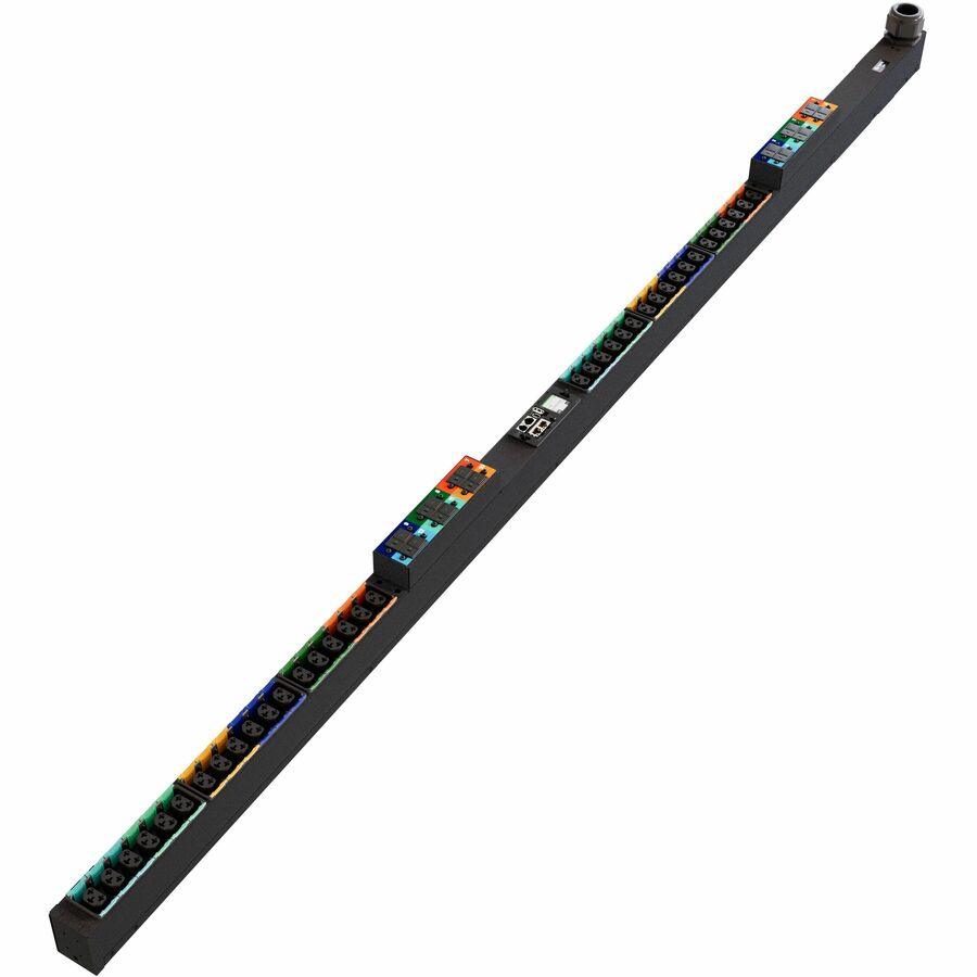 Vertiv PowerIT VP4U60A2 Upgradeable Monitored Input Level HD rPDU, Vertical, Three Phase, 36 Combination C13/C19 Outlets, 60/63A, 240/415V WYE, 0U