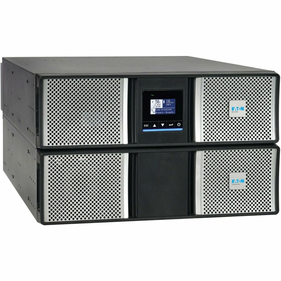 Eaton 9PX G2 5000VA 5000W 208/120V Online Double-Conversion UPS - L6-30P Input, 6x 5-20R, 1x L6-30R, 1x L14-30R, Cybersecure Network Card, Extended Run, 6U Rack/Tower