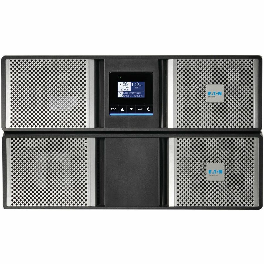 Eaton 9PX G2 3000VA 3000W 208/120V Online Double-Conversion UPS - L6-30P or Hardwired Input, 18x 5-20R, 2x L6-20R, 1x L6-30R, Cybersecure Network Card, Extended Run, 6U Rack/Tower