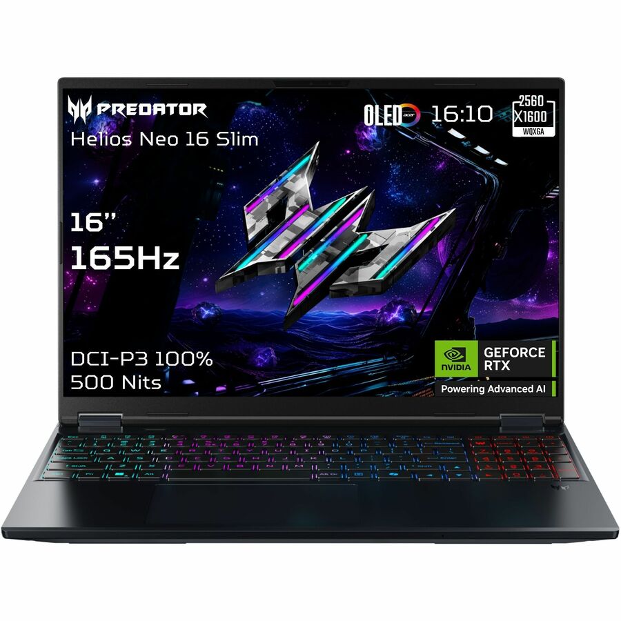 Predator Helios Neo 16S AI PHN16S-71 PHN16S-71-91CJ 16" Gaming Notebook - WQXGA - 240 Hz - Intel Core Ultra 9 275HX - 32 GB - 1 TB SSD - English Keyboard - Black