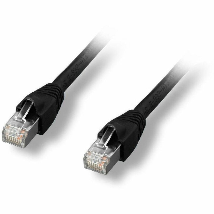 Comprehensive CAT6A Shielded Patch Cable Black 10ft