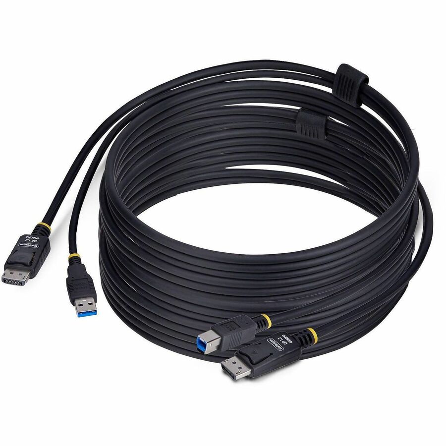 StarTech 10ft (3m) DisplayPort and USB 5Gbps KVM Cable, 4K 60Hz, Universally Compatible DP 1.2/USB 3.0 Combo Cable for KVM Switches