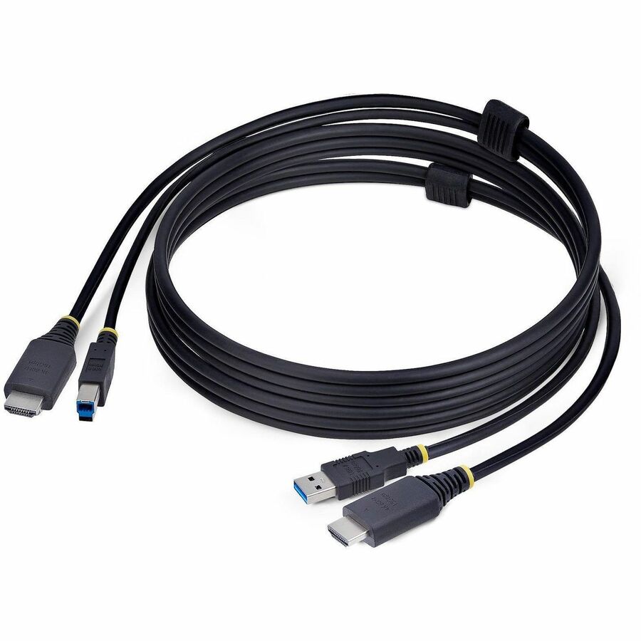 StarTech 6ft (1.8m) HDMI and USB 5Gbps KVM Cable, Up to 4K 60Hz, HDMI 2.0 and USB Combo Cable for KVM Switch
